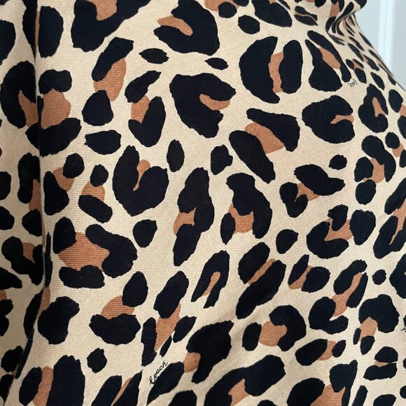 COACH LEOPARD PRINT SCARF - TAGS ON - Picture 4 of 5